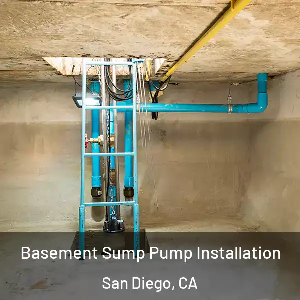  Basement Sump Pump Installation San Diego, CA